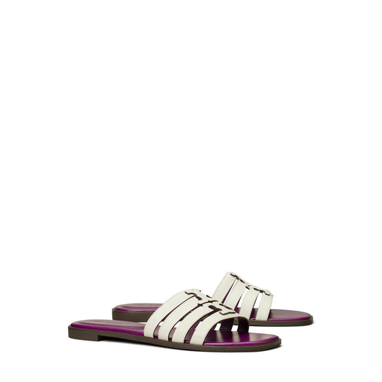 Ines Cage Slide - Blanc/Violet Wave