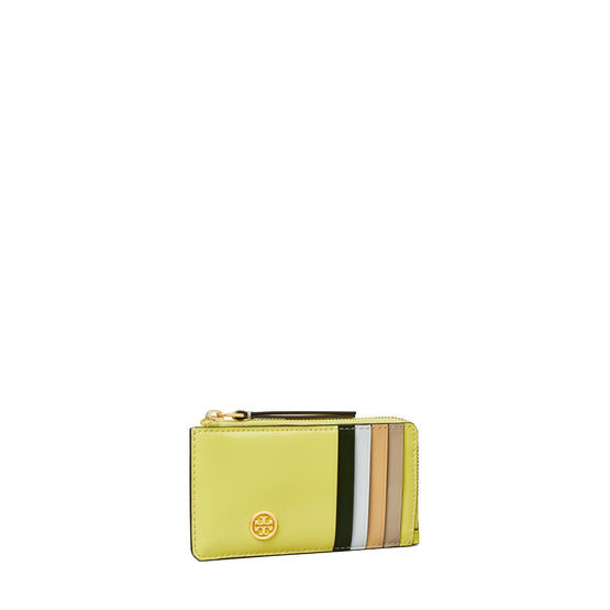 Robinson Spazzolato Zip Card Case - Neon Lemon