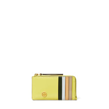 Robinson Spazzolato Zip Card Case - Neon Lemon