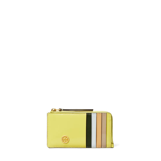Robinson Spazzolato Zip Card Case - Neon Lemon
