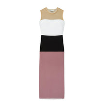 Colorblock Jersey Dress - Mauve