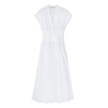Embroidered Cotton Dress - White