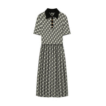 Jacquard Polo Dress - Ivory Mini Zebra