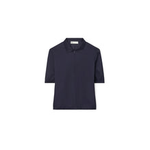 Nylon Taffeta Zip Polo - Ink