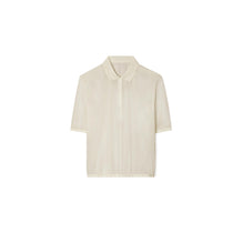 Poplin Zip Polo - Pale Sandstone