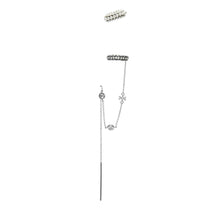 Pearl Threader And Ear Cuff - Tory Silver/Crystal/Pearl