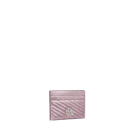 Kira Metallic Moto Quilt Card Case - Sparkle Pink