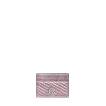 Kira Metallic Moto Quilt Card Case - Sparkle Pink