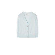 Cotton Shrunken Cardigan - Misty Blue