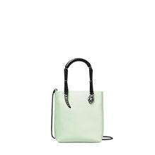 Key Item Satin Snake Handle Mini Tote - Mint