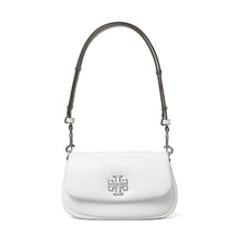 Britten Leather Puffy Convertible Crossbody - Optic White