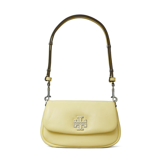 Britten Leather Puffy Convertible Crossbody - Sand Dune
