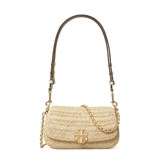 Britten Raffia Crochet Convertible Crossbody - Coffee Cream