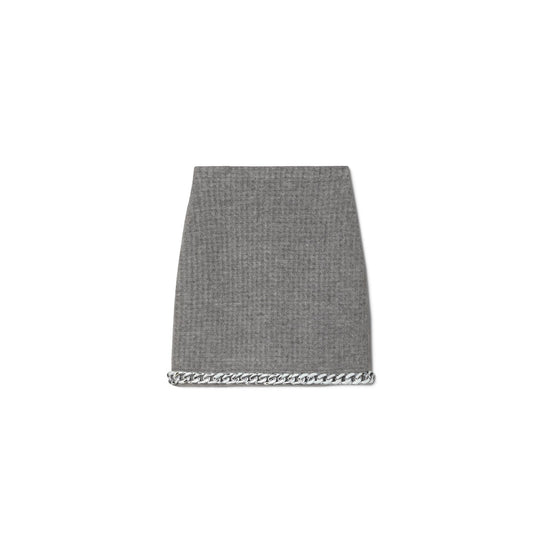 Chain Mini Skirt - Mineral Gray