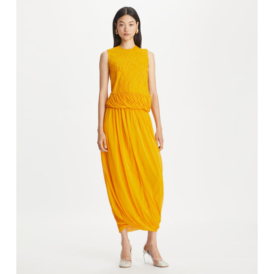 Twisted Viscose Jersey Top - Sun