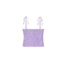 Smocked Cotton Top - Lilac Frost