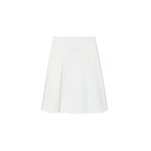 Pleated Twill Skirt - White