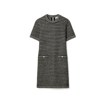 Tech Knit Tweed Dress - Black/Green
