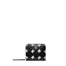 Robinson Printed Bi-Fold Wallet - Black Tossed Bow