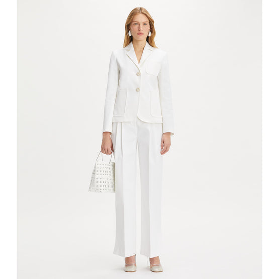 Cotton Twill Jacket - White