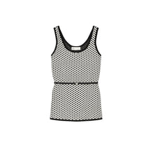 Jacquard Tank Top - Black/New Ivory