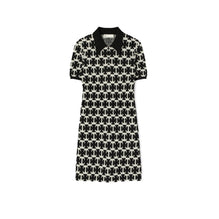 BouclÃ¨ Polo Dress - Black/French Cream