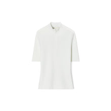 Half-Zip Crewneck Sweater - White