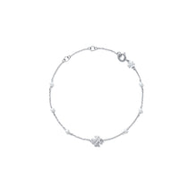 Delicate Kira Pearl Bracelet - Tory Silver/Crystal/Pearl