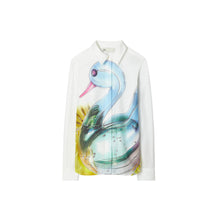 Lucky Duck Silk Shirt - Blue Lucky Duck
