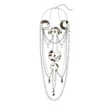 Bead And Resin Necklace - Antique Tory Silver/Multi