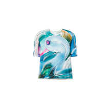 Printed Cotton T-Shirt - Blue Lucky Duck