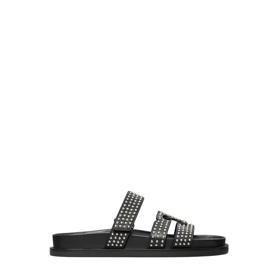 Ines Stud Sport Slide - Perfect Black/Silver
