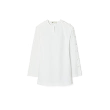 Poplin Knot Tunic - White