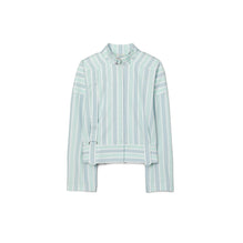 Cotton Striped Shirt - Mint Stripe