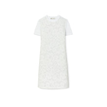 Corded Lace T-Shirt Dress - White