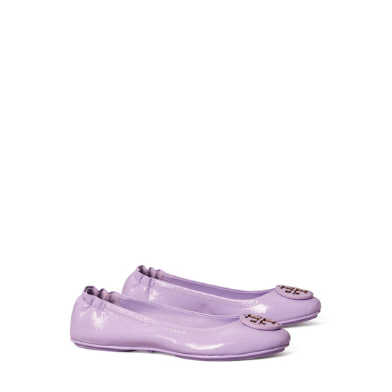 Minnie Travel Ballet With Leather Logo - Lavender Cloud