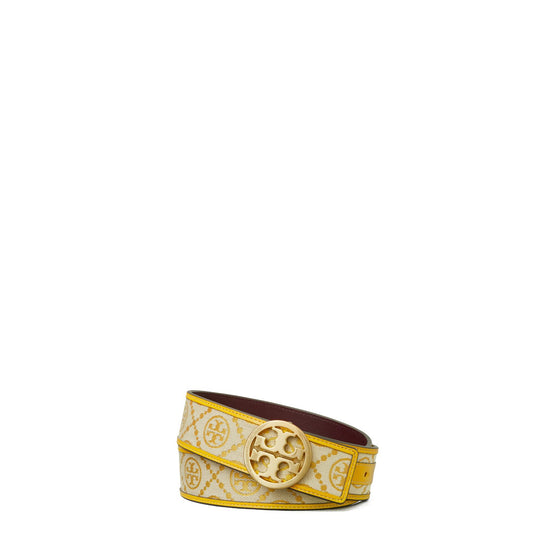 1.5" T Monogram Jacquard Belt - Goldfinch