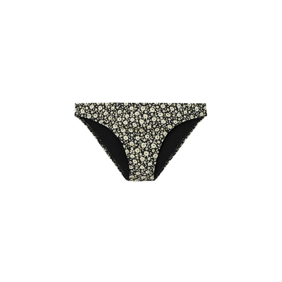 Printed Bikini Bottom - Black Tonal Ditsy