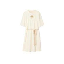 Embellished Logo T-Shirt Dress - New Ivory
