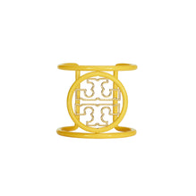 Miller Enamel Statement Cuff - Tory Gold/Chartreuse/Ensign Blue