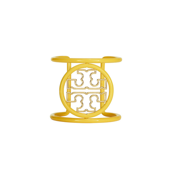 Miller Enamel Statement Cuff - Tory Gold/Chartreuse/Ensign Blue