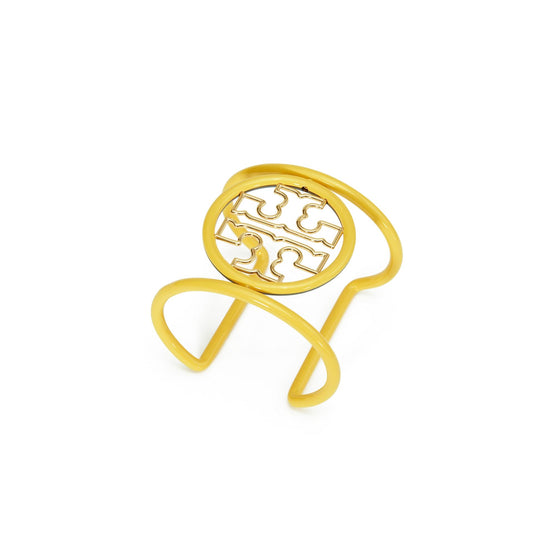 Miller Enamel Statement Cuff - Tory Gold/Chartreuse/Ensign Blue