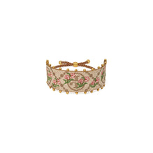 T Monogram Floral Bracelet - Rolled Brass/Hazel