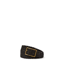 Leather Woven Belt - Black