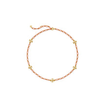 Roxanne Chain Delicate Necklace - Rolled Tory Gold/Coral