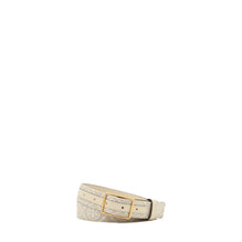 1" T Monogram Belt - Ivory