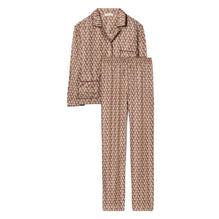 Silk Twill Pajama Set - Dusted Rose Block Tulip